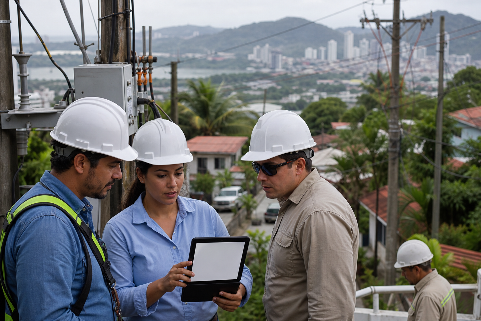 Electrical infrastructure and utility planning documents in Panama.