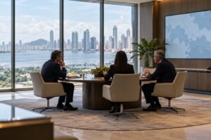 Illustrative image: neutral diplomatic discussion setting; not an event photograph.