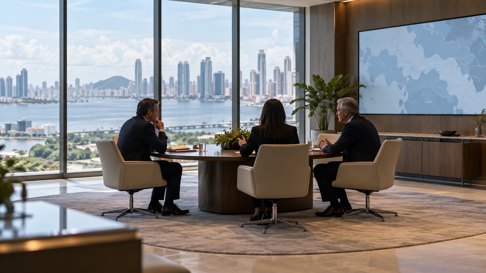 Illustrative image: neutral diplomatic discussion setting; not an event photograph.