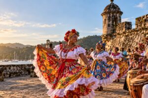 Illustrative AI-generated image celebrating Congo cultural heritage in Portobelo