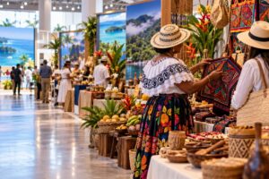 Illustrative AI-generated image of a Panama tourism and artisan showcase
