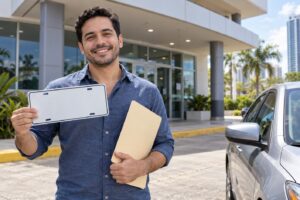 Illustrative image: generic vehicle plate service; not an event photograph.